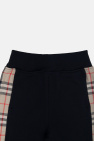 Burberry Kids BLACK ‘Nolen’ patterned shorts