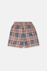 Burberry Kids beige ‘Malcolm’ checked shorts