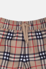 Burberry Kids beige ‘Malcolm’ checked shorts