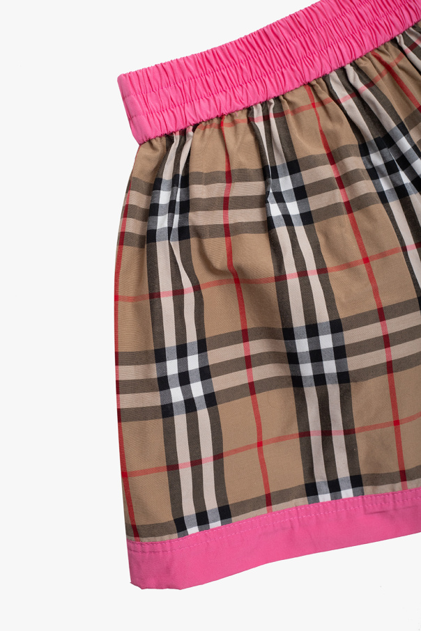 Burberry small Kids Checked shorts