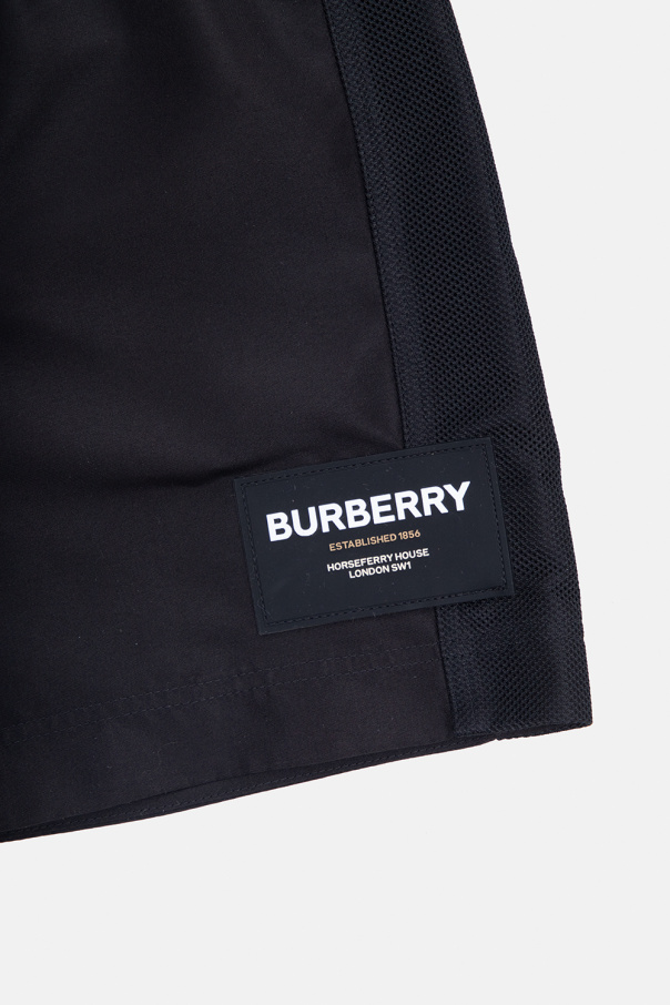 burberry waterloo Kids ‘Malcolm’ swim shorts with logo