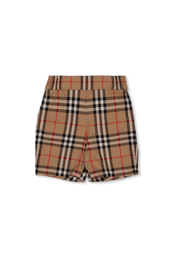 Checked shorts od Burberry Kids