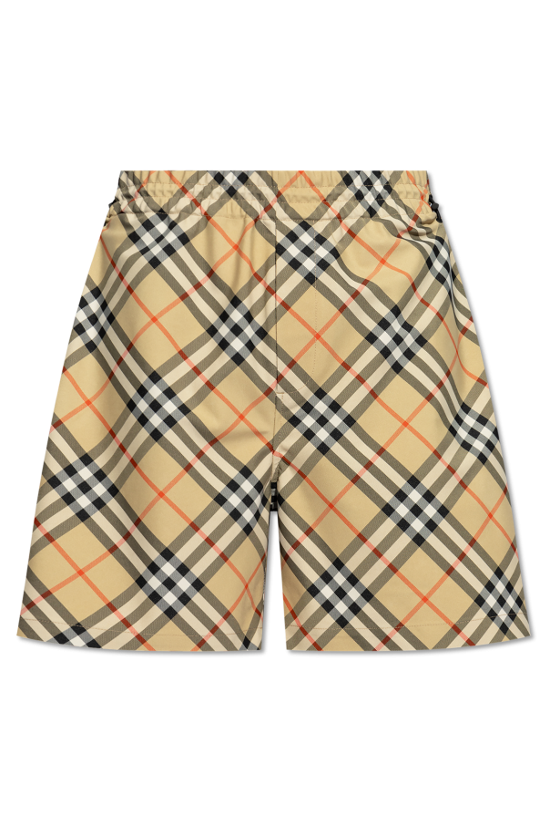 Burberry Check pattern shorts