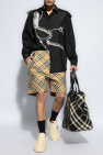 Burberry beige Check pattern shorts