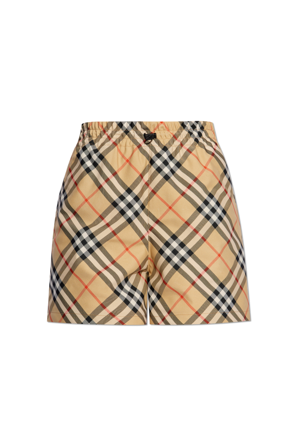 Burberry Check Pattern Shorts
