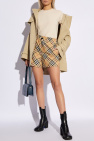 Burberry beige Check Pattern Shorts