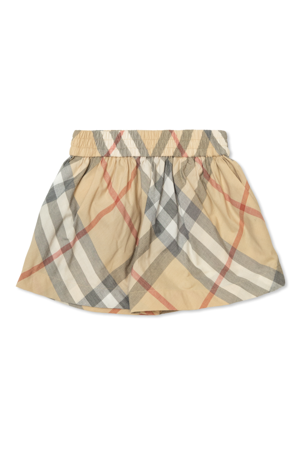 Burberry Kids Check Pattern Shorts