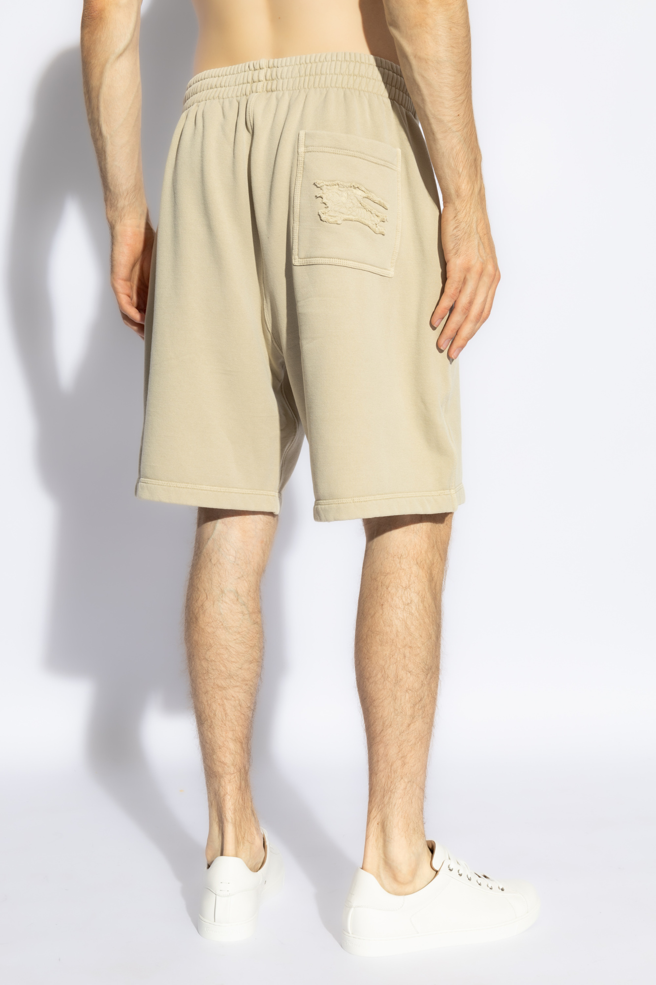 burberry CHECKED Shorts with logo patch