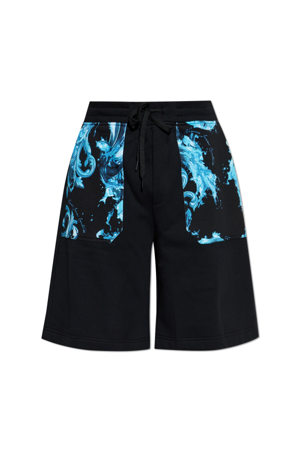 Sweatshorts with 'barocco' pattern od Versace Jeans Couture
