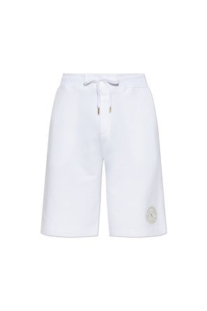 Pantalones cortos deportivos con parche con logo