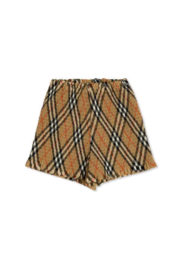 Burberry Kids Szorty z wzorem w kratę