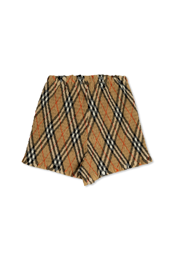 Burberry Kids Szorty z wzorem w kratę