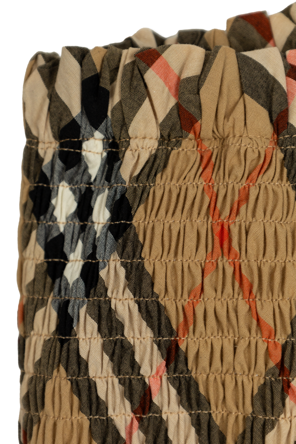 Burberry Kids Szorty z wzorem w kratę