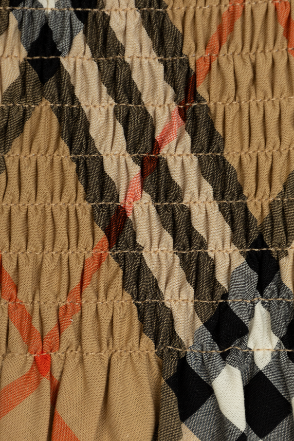 Burberry Kids Szorty z wzorem w kratę