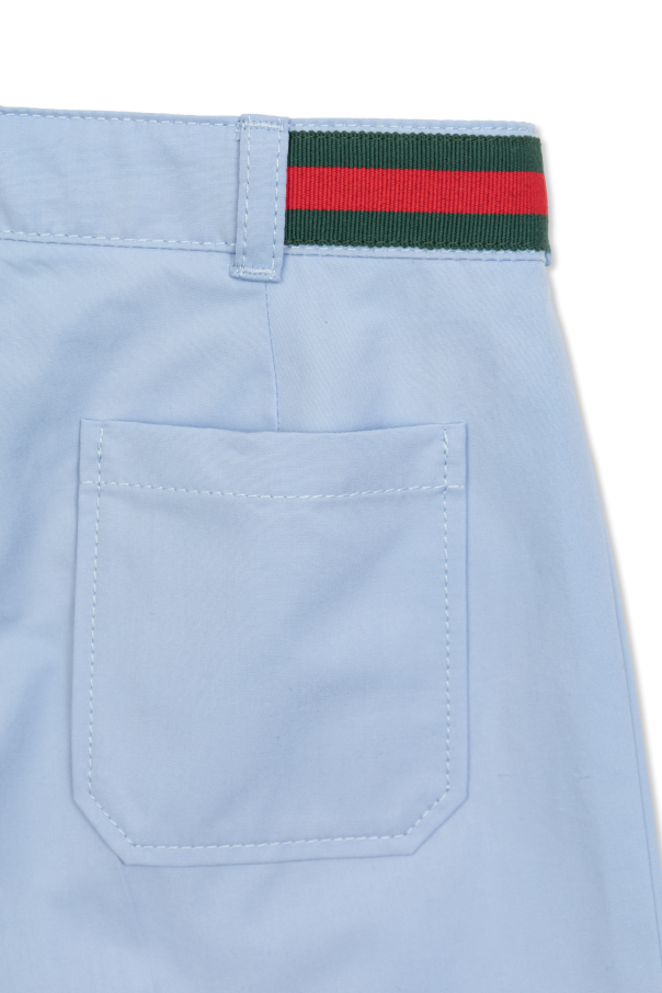 Gucci Kids Pantalones cortos de algodón