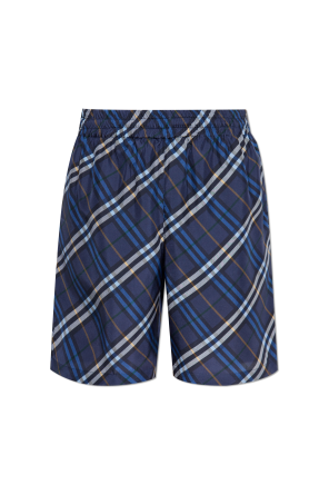 Seidenshorts mit Karomuster