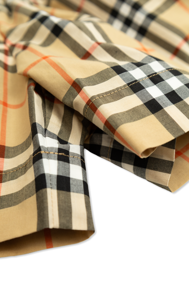 Burberry Kids Shorts with a distinctive check pattern