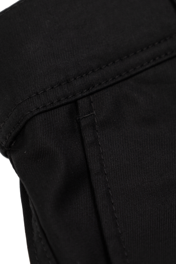 Burberry Kids Bawełniane szorty z zawijanymi nogawkami