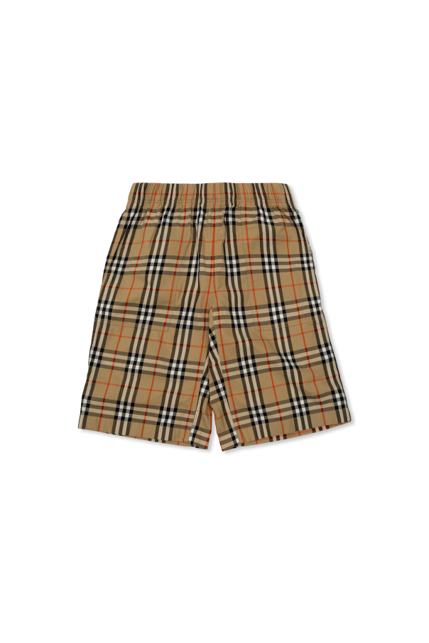 Plaid pattern shorts od Burberry Kids