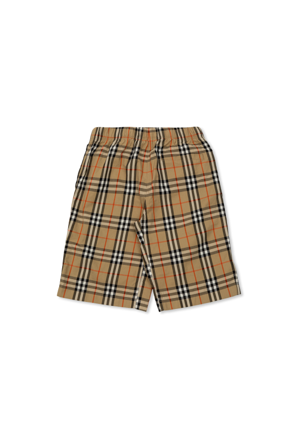Burberry Kids Karierte Shorts