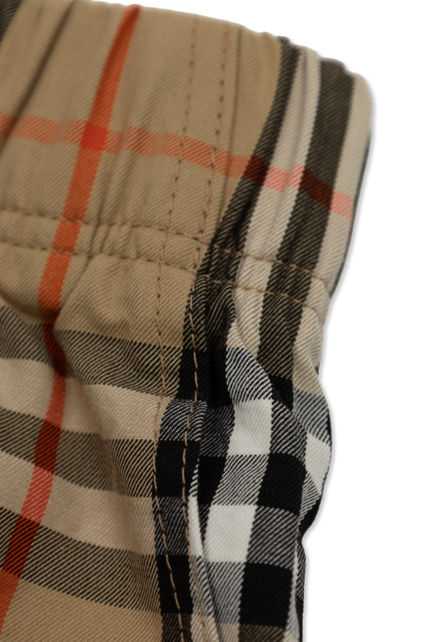 Burberry Kids Karierte Shorts