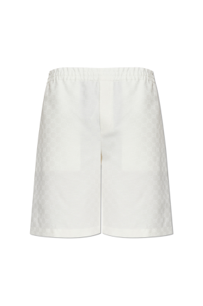 Shorts with GG pattern