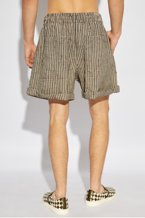 Bottega Veneta Check pattern shorts