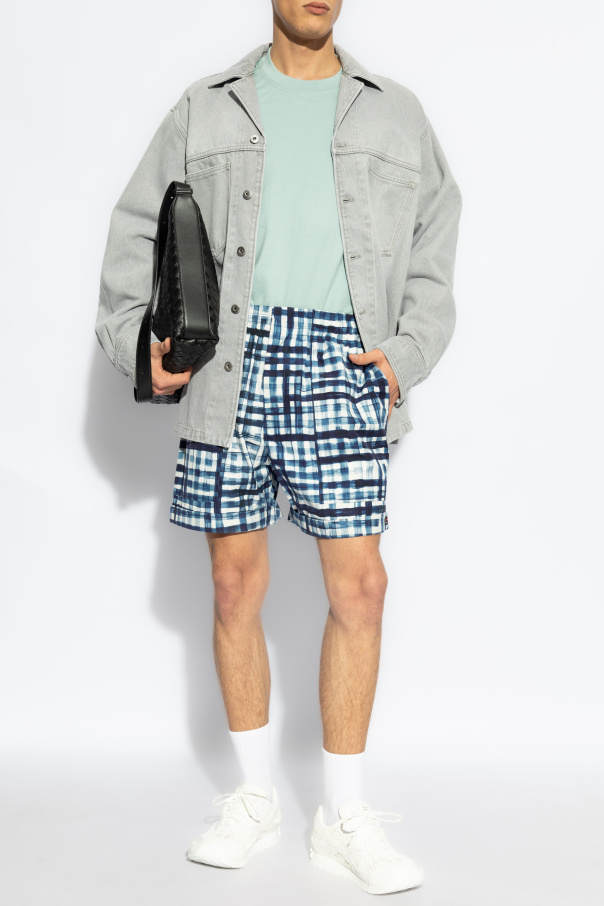 Bottega Veneta Plaid pattern shorts