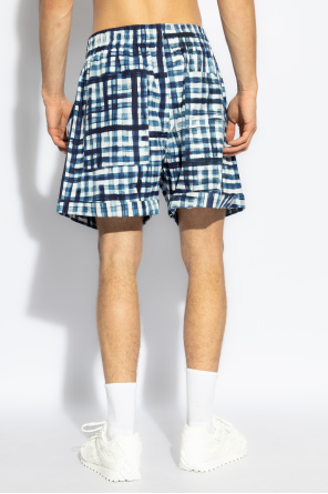 Bottega Veneta Plaid pattern shorts