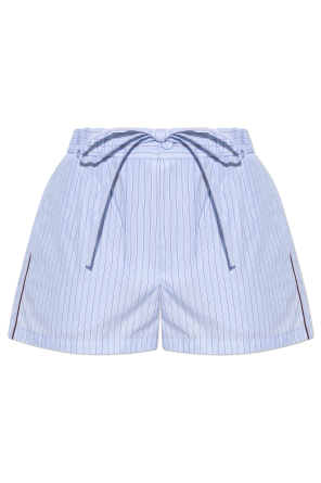 Shorts with striped pattern