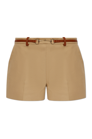 Belted shorts