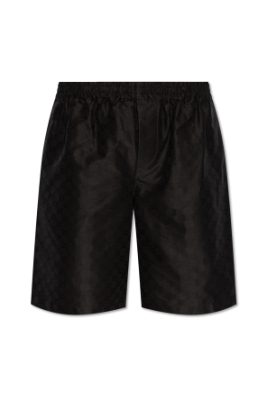 Shorts with GG pattern