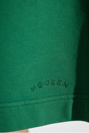 Alexander McQueen Shorts mit aufgesticktem Logo