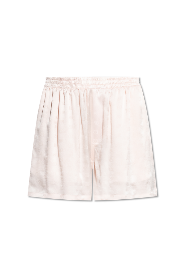 Silk shorts with monogram od Balenciaga