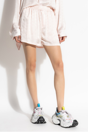 Balenciaga Silk shorts with monogram