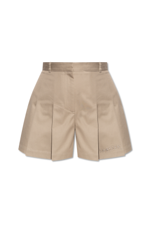 Pleated shorts