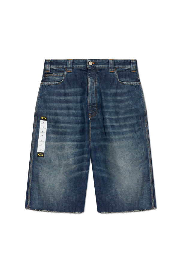 Denim shorts with logo od Balenciaga