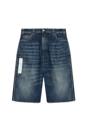 Shorts vaqueros con logo od Balenciaga