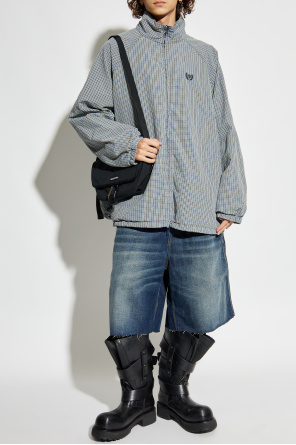 Shorts vaqueros con logo od Balenciaga