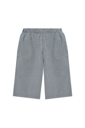 Plaid pattern shorts