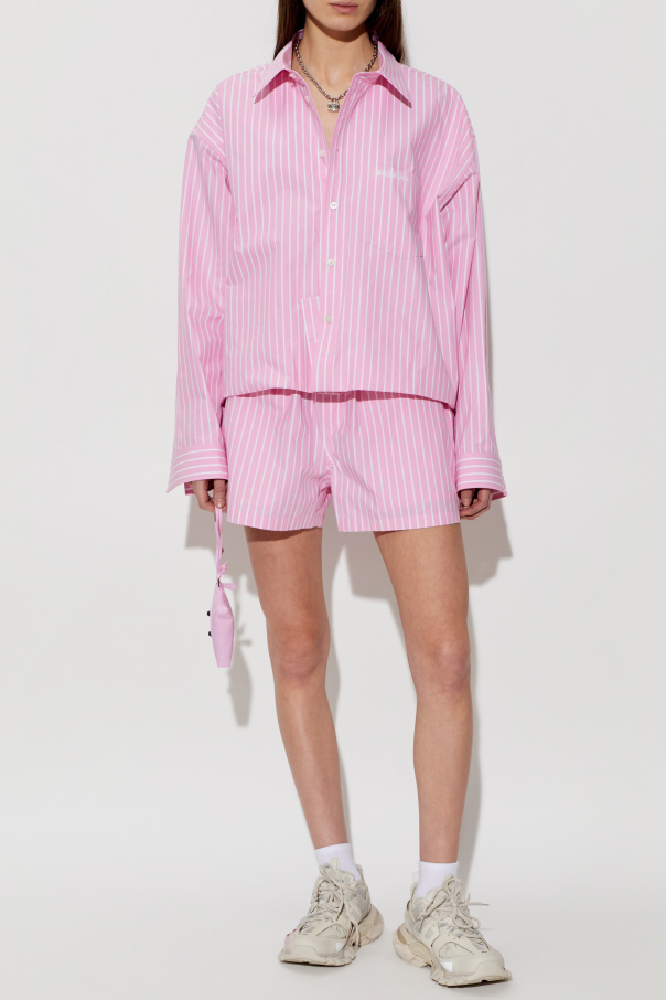 Balenciaga Striped pattern shorts