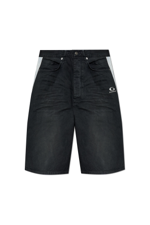 Shorts vaqueros con logo