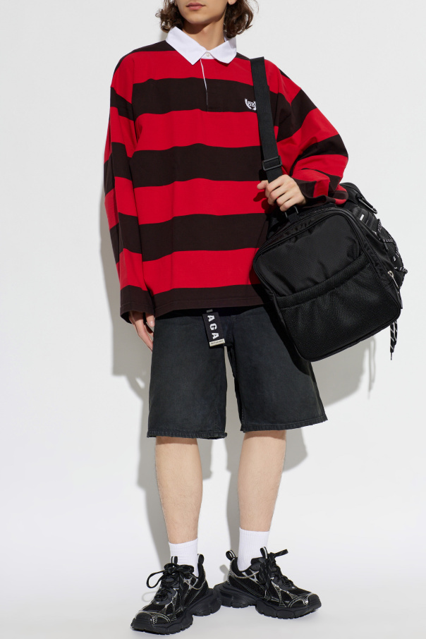 Balenciaga Denim shorts with belt