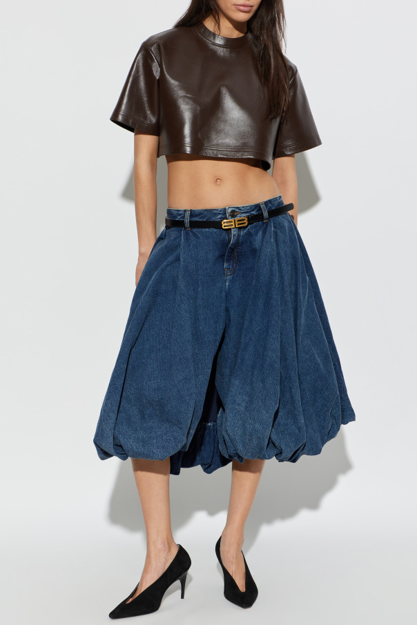Balenciaga Denim skirt-shorts