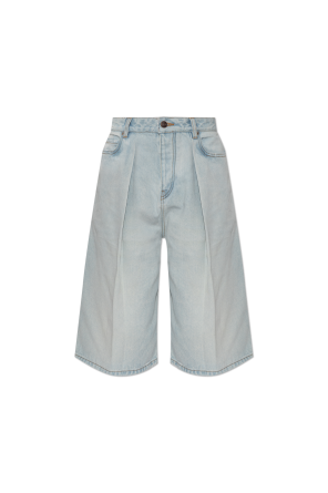 Shorts vaqueros con acabado sin rematar