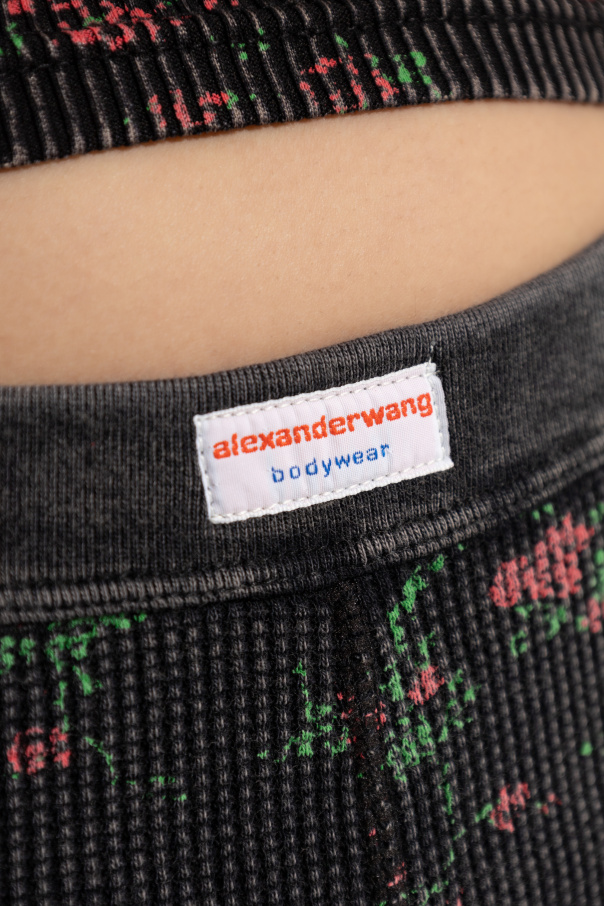 Alexander Wang Shorts de lencería con motivo floral