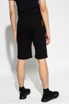 EA7 Emporio Armani towel Sweat shorts with logo