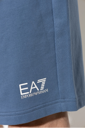 EA7 Emporio Armani Sweatshorts mit aufgedrucktem Logo