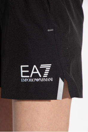 Emporio Armani tailored single-breasted coat Printed shorts