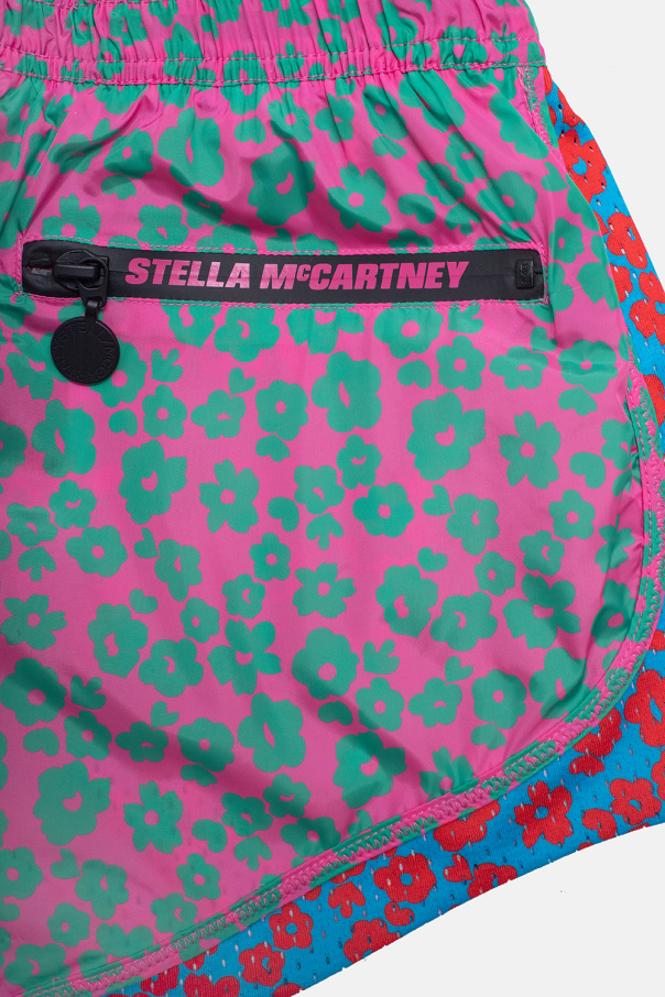 Stella McCartney Kids Stella Nova Abito camicia 'Halia' lilla pastello blu chiaro rosso scuro rosso pastello